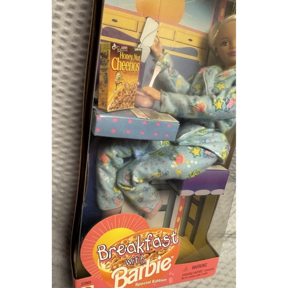 RARE Vntg 1999 Special Edition Breakfast w/Barbie (soft bodied doll) New In‎ Box - Picture 8 of 16